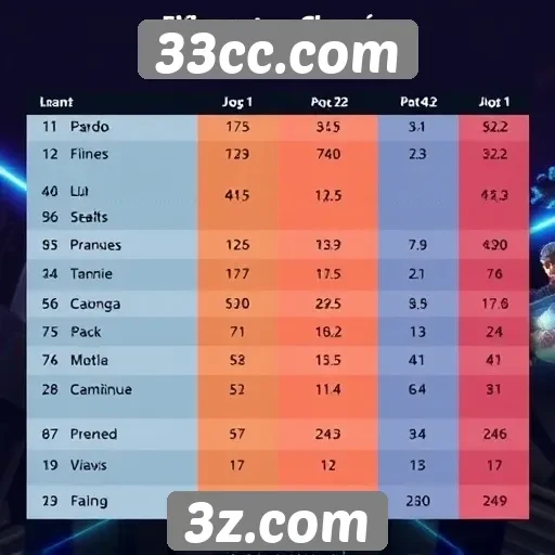 Desempenho dos jogos mais populares em 33cc.com