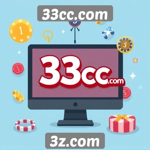 Visão geral das funcionalidades do site 33cc.com